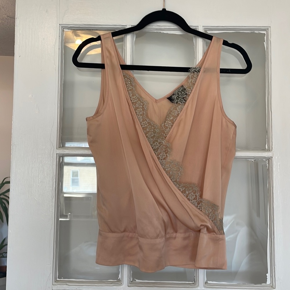 Herve Leger Silk/lace Cami